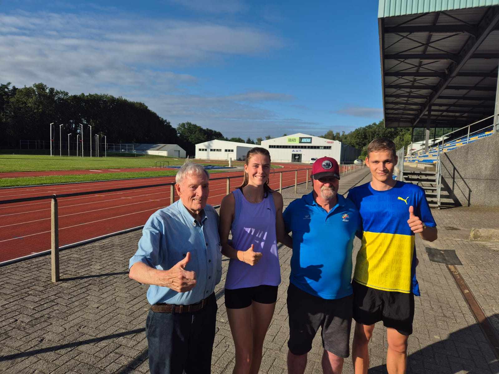 Het Oekraïense atletiek team